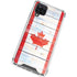 Canada Flag Light Wood Galaxy A12 Clear Case
